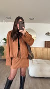 Camel Silver Zımbalı Nubuk Etek Takım