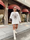 Ekru Atlanta Baskılı Sweat