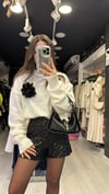 Ekru Bisiklet Yaka Marka Model Basıc Kazak