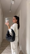Ekru Bisiklet Yaka Marka Model Crop Takım