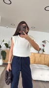 Ekru Bisiklet Yaka Marka Model Triko Süveter