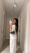 Ekru Cepli Culotte Pantolon
