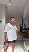 Ekru Cherry Yazılı Arka Baskılı Tişört