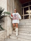 Ekru Harvard Baskılı Sweat