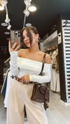 Ekru Madonna Yaka Bodysuit