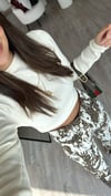 Ekru Marka Model Örme Crop Kazak