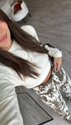 Ekru Marka Model Örme Crop Kazak