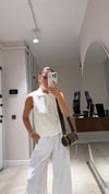 Ekru Ön Düğmeli Polo Yaka Marka Model Yelek