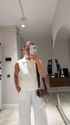 Ekru Ön Düğmeli Polo Yaka Marka Model Yelek