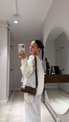 Ekru Oya Desenli Ajurlu Kazak
