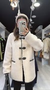 Ekru Peluş Marka Model Dügmeli Ceket 