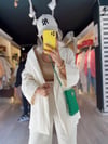 Ekru Şal Yaka Kimono Ceket