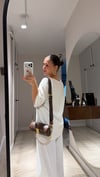 Ekru V Yaka Marka Model Basic Tişört