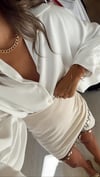 Ekru Yarasa Kol Crop Gömlek 