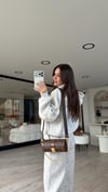 Ekru Yıkama Efektli Kapüşonlu Sweatshirt