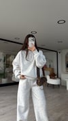 Ekru Yıkama Efektli Kapüşonlu Sweatshirt