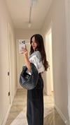 Füme Dikiş Detaylı Marka Model Baggy Jean