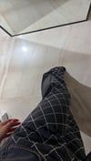 Füme Geometrik Taşlı Bol Paça Marka Model Jean