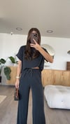 Füme Marka Model Yan Yırtmaçlı Tshirt Pantolon Takım 
