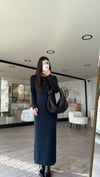 Füme Modal Basic Uzun Elbise