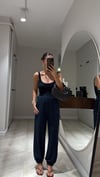 Füme Paça Lastikli Modal Pantolon 