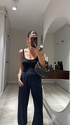 Füme Paça Lastikli Modal Pantolon 