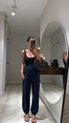 Füme Paça Lastikli Modal Pantolon 