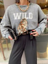Füme Wild Baskılı Sweat