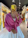 Fuşya Oversize Gömlek 