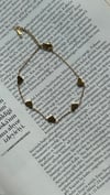 Gold Beyaz Kalp Figürlü Halhal