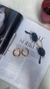Gold Çelik Halka Küpe (3cm)
