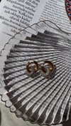 Gold Çelik Halka Zirkon Taşlı Yuvarlak  Küpe