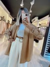 Gold Rengi Oversize Simli Gömlek