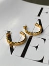 Gold Sarmal Çelik Halka Küpe