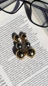 Gold Silver 3 Toplu Salkım Küpe 