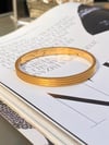 Gold Simli Kelepçe Çelik Bileklik