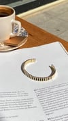 Gold Siyah Kelepçe Çelik Bileklik