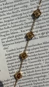 Gold Yonca Detaylı Bileklik