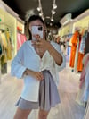 Gri Beli Lastikli  Etek Sort