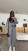 Gri Bisiklet Yaka Paça Lastikli Marka Model Takım