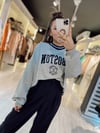 Gri Boston İşlemeli Sweat