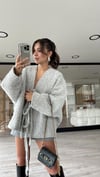Gri Marka Model Oversize Sakallı Ceket