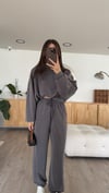 Gri Modal Kumaş Sweat Takım
