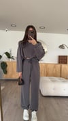 Gri Modal Kumaş Sweat Takım