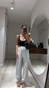 Gri Paça Lastikli Modal Pantolon 