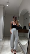 Gri Paça Lastikli Modal Pantolon 