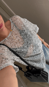 Gri Pul Detaylı Marka Model Bluz