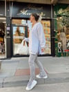 Gri Yanları Yırtmaçlı Şardonlu Sweat