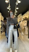 Gümüş Renk Marka Model Bol Paça Pantolon