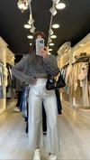 Gümüş Renk Marka Model Bol Paça Pantolon
